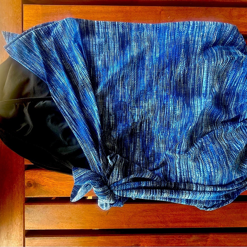 Magicsuit Parker, One Piece Swimsuit with Side Tie, Denim Size 12 - Picture 4 of 6